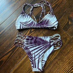 Mikoh palm leaf bikini size S